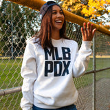 White MLB PDX Crewneck Sweatshirt